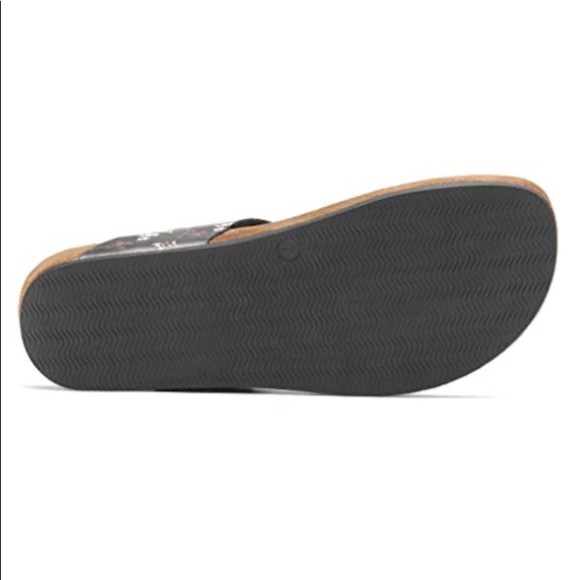 TIHOO Womens Floral T-Strap Thong Sandals Slip On - Picture 4 of 6